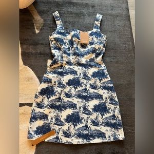 NWT Reformation Jean minidress size 4 GORGEOUS